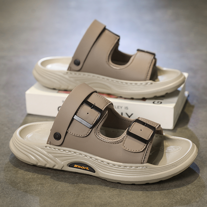 Platform Leather Male Slippers - Flip Flop Leather Men 评论和价格