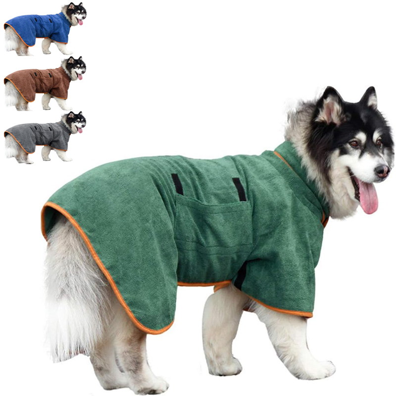 Dog Bathrobe Towel Pet Drying  - Beach Towel Large 评论和价格