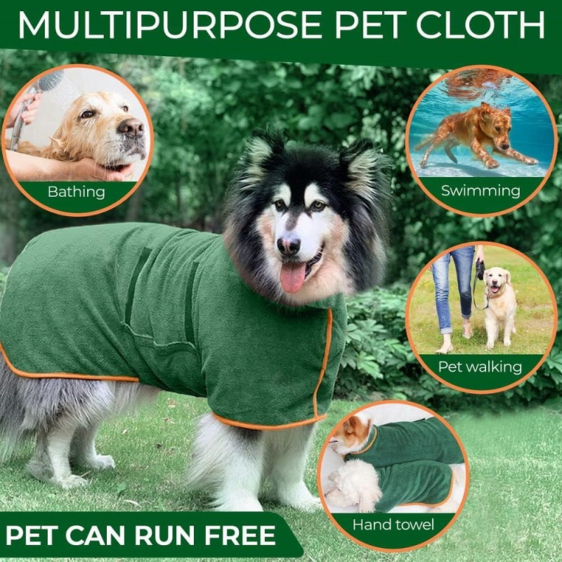 Dog Bathrobe Towel Pet Drying  - Beach Towel Large 评论和价格