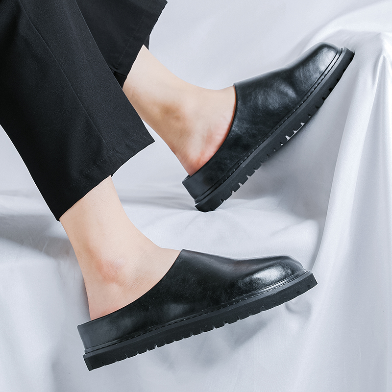 Platform Flats Leather Mules M - Flip Flop Leather Men 评论和价格