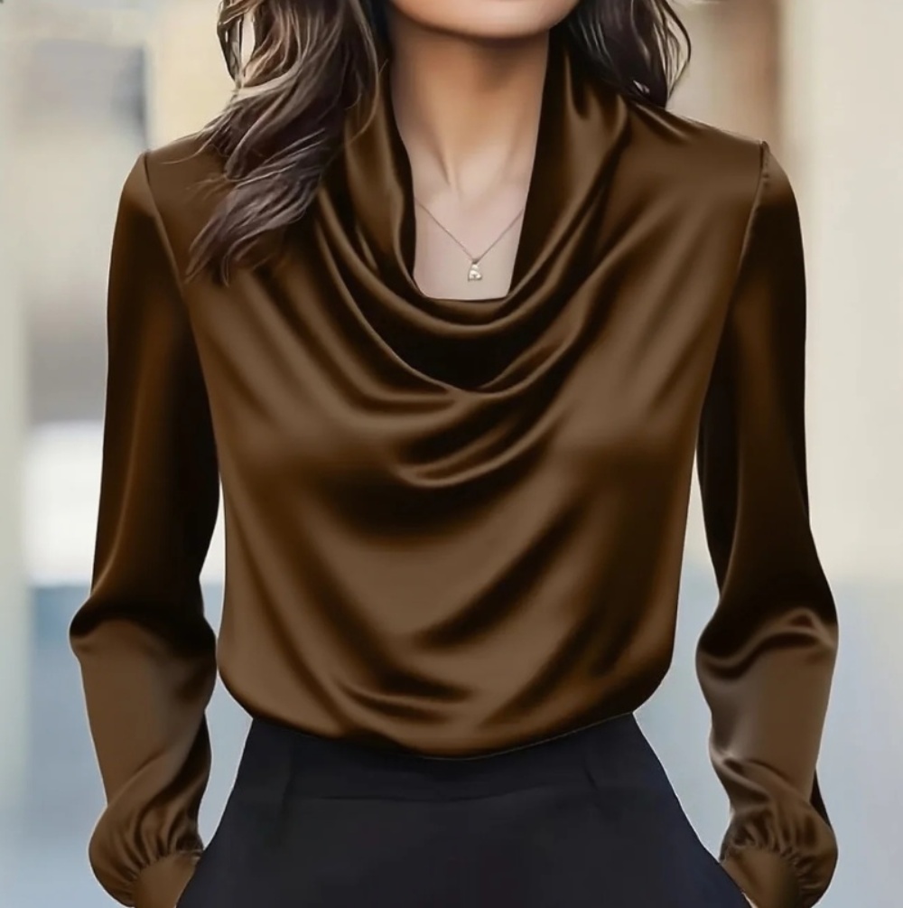 Autumn fashion elegant tempera - Shirt Camp Collar 评论和价格