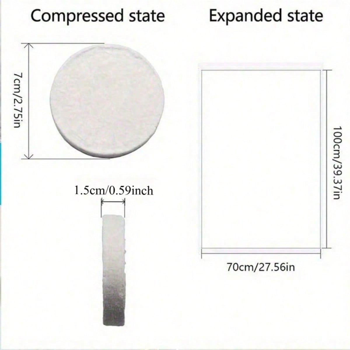 1pc  Large Compressed Towel Di - Beach Towel Large 评论和价格