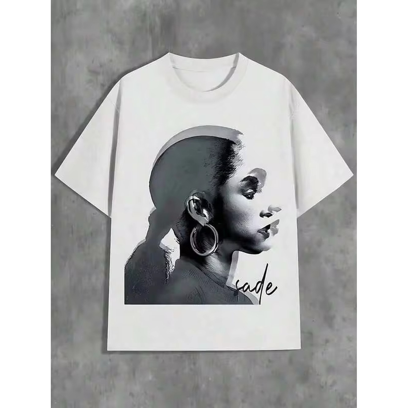 Mens Shirts Graphic Sade Portr - Tee Graphic Print 评论和价格